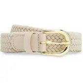 BOSS Ceinture tissée avec finitions en cuir