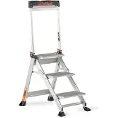 Altrex Jumbo Step 3 Marches - Simple - Aluminium - 3 Marches - Avec Barre D'appui - Hauteur De Travail Max. 2,66 M