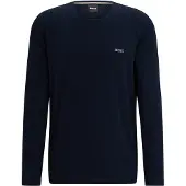 BOSS T-Shirt 'Mix&Match' bleu foncé / blanc cassé
