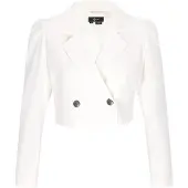 Faina Blazer 'Festive' blanc cassé