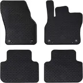 vidaXL Tapis de voiture 4 pièces Noir Convient pour Audi Q3 2019-2025 Caoutchouc