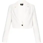 Faina Blazer blanc cassé