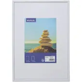 MAUL 1935402 Cadre photo changeant Format papier : 21 x 30 cm Blanc (21 x 30 cm)