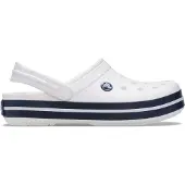 Crocs Crocband, modèle sabot, blanc/bleu marine, taille 46, blanc marine, pointure européenne 29/30