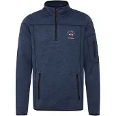 FQ1924 Pull-over 'BIRK' bleu marine / bleu chiné / mélange de couleurs / noir