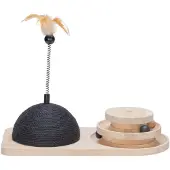Designed By Lotte Tour de jeu en bois & balle à griffer Maia 50x24,5x38cm chat