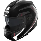 Nolan Casque modulable N100-6 Radiante, noir/gris/rouge, S (56)