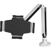 StarTech.com Support de bureau pour tablette - Bras articule - Support tablette pour iPad ou Android 9" a 11" - Acier - Blanc - bras réglable