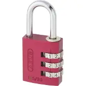 ABUS 466151 145 30 cadenas à combinaison aluminium rouge
