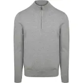 Profuomo Pullover Demi-Zip Luxury Gris taille XL