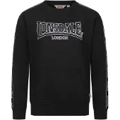 Lonsdale Sweat-shirt 'Kirklinton' bleu clair / noir / blanc