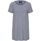 Tom Tailor Chemise de nuit bleu nuit / blanc