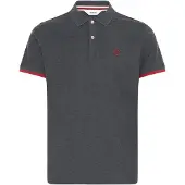 !Solid T-Shirt 'Benjamin' bleu marine / rouge