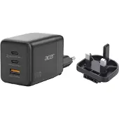 Acer Charger 100w 2 x USB-C + 1x USB-A ports, black