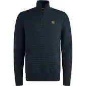PME Legend Pull-over 'Pullover with half zipper' bleu foncé