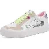 Tamaris Baskets basses beige / noir / argent / blanc