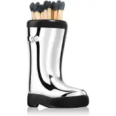 PADDYWAX Cowboy Boot Match Holder allumettes Chrome Metallic 25 pcs