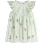 Next Robe vert pastel / violet / orange