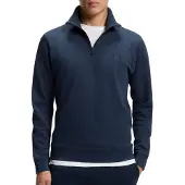 BOSS pour homme. 50468926 Sweatshirt polaire col zippé Navy (XXL), Bleu, Casuel, Coton, Marine