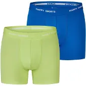 Happy Shorts Sous-vêtements 'Neon' bleu / pomme