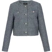 Faina Blazer bleu marine / bleu cyan / gris