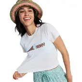 Roxy Beach Love Short Sleeve Top Blanc L Femme