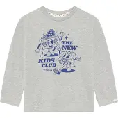 Noppies T-Shirt bleu foncé / gris chiné