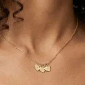 Yoursurprise Collier initiale - Cœur - Or - 3 pièces