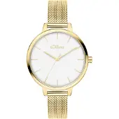 s.Oliver Montre à affichage analogique or