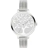 s.Oliver Montre à affichage analogique argent / blanc