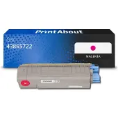 PrintAbout Toner compatible pour OKI 43865722 - Magenta