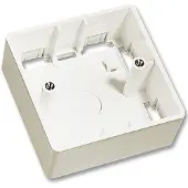 Lindy 60523 AufputzrahmenWanddose 1fach UK 86x86x47 mm weiss