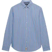 Superdry Femme Chemise Oxford Coupe Ajustée Blue Taille: 42
