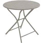 Vita Table De Jardin Ronde En Aluminium 2 Personnes Globe