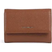 Coccinelle Porte-monnaie élégant pour femmes Marron : Cuir souple, polyvalent & sûr