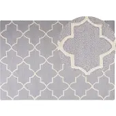 Beliani Couverture en laine 160 x 230 cm gris SILVANAS (230 x 160 cm)