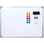 Mendler Tableau blanc HWC-C84, magnétique, accessoires inclus 60x45cm