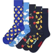 Happy socks Chaussettes bleu marine / bleu clair / jaune / rouge / blanc