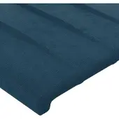 vidaXL Tête de lit bleu foncé 90x5x78/88 cm velours