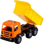 Cavallino Toys Polesie | Kiepwagen XL | 41,5 cm Noir, Orange & Jaune