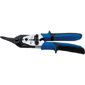 Bgs Cisaille à tôle 260 mm coupe gauche droit lame acier chrome molybdène forgé