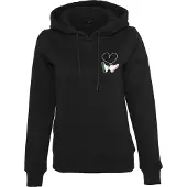Miss Tee Sweat-shirt 'Kicks Love' vert / rose / noir / blanc