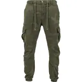 Urban Classics Pantalon cargo kaki / olive / vert foncé