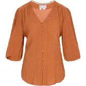 Usha Chemisier 'Casual' camel / beige clair