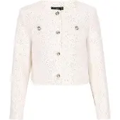 Faina Blazer 'Festive' argent / blanc cassé