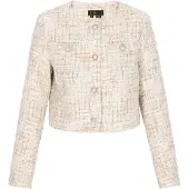 Faina Blazer bleu clair / marron / blanc