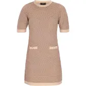 Faina Robe beige / beige foncé