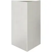 vidaXL Jardinière triangulaire 50x43x75 cm acier inoxydable