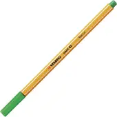 Stabilo Stylo feutre pointe fine point 88 - Lot x 10 stylos feutres - Vert (88/36)