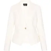 Faina Blazer 'Festive' or / blanc cassé
